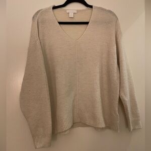 H&M V-Neck Cream Sweater